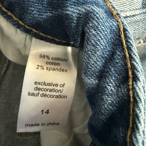 M Jeans by Maurices High Rise Blue Patchwork Jeans - Picture 3 of 5